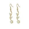 Fashionable Flower Vine Plant Flower Ear Hook Earrings Personalized Small and Fresh Summer
