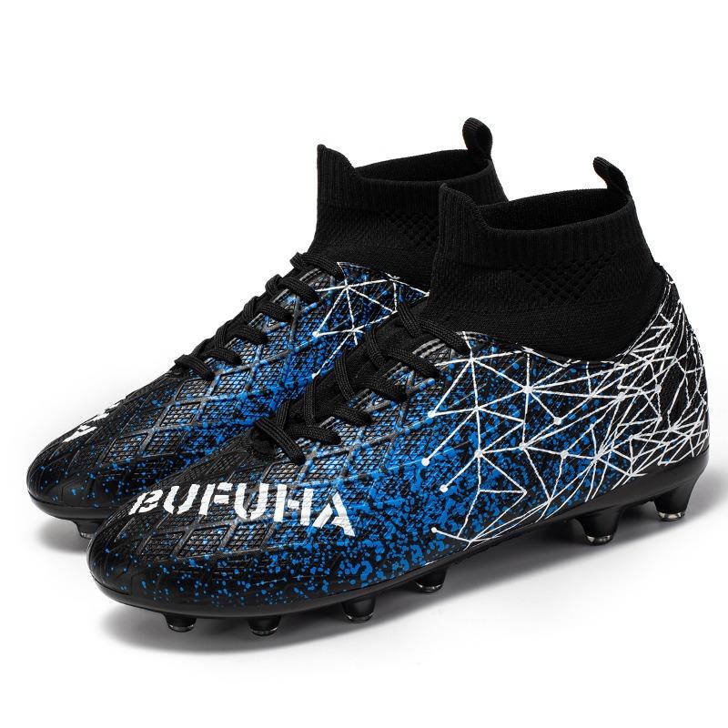 Unisex High-Top Fußballschuhe Bunt Outdoor Langstollen Sportschuhe Große Größe Jugend Sport Kinder Fußballschuhe