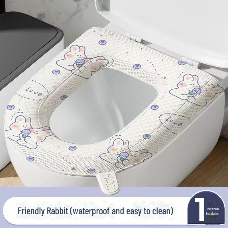 Waterproof Travel Toilet Mat - Four Seasons, Thick, Universal, Winter Warm Cover Stickers