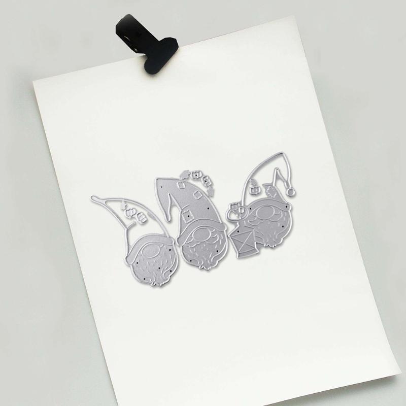 Christmas Gnomes Metal Cutting Dies Stencil DIY Scrapbooking Album Paper Card China Mainland