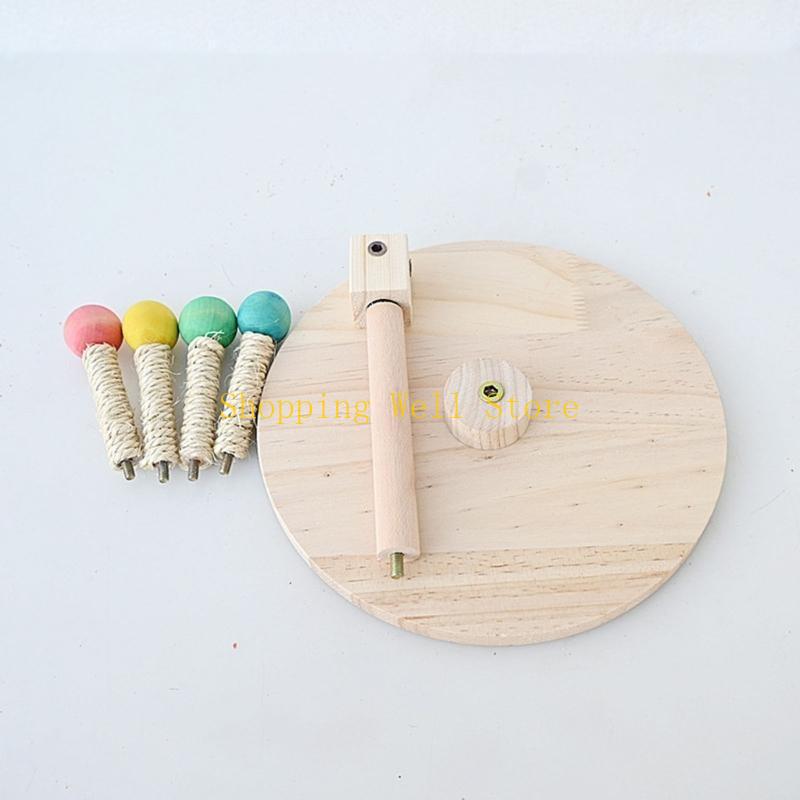 KX4B Sturdy Bird Perch Portable Accessory for Training Small Parrots