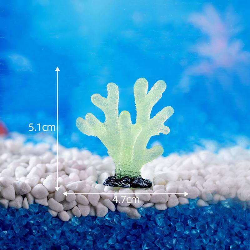 Luminous Coral Micro Landscape Artificial Coral Resin Ornaments For Fish Tank Aquarium Accessories Decorations Home Decoration