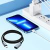 Durable Nylon USB C Male To Female Extension Cord for Phones Tablets Laptops