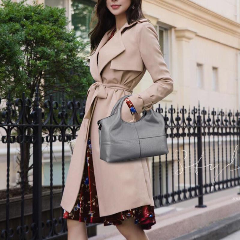 High Quality Women Bag Soft PU Leather Handbag Ladies Messenger Bag Solid Shoulder Bag