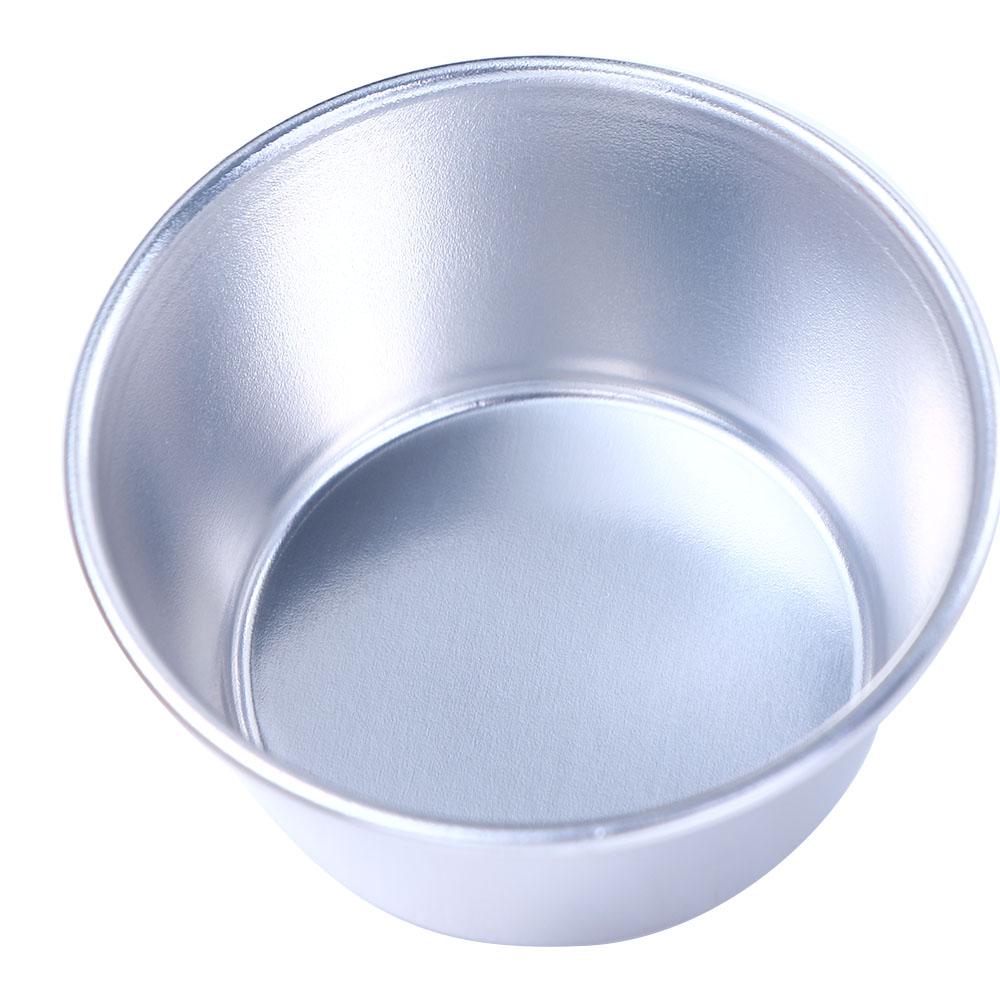 4Pcs Aluminum Zinc Zinc Alloy Individual Bakeware Tumblers Baking Tool Pudding Mould Egg Tart Mold Muffin Cup