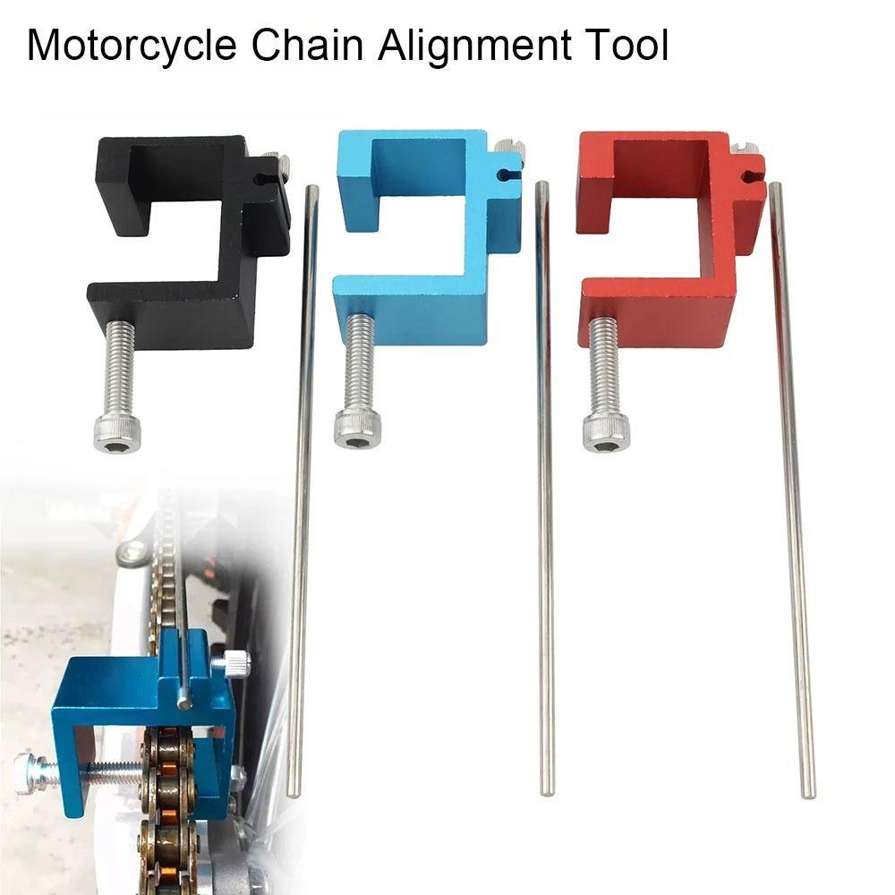 1Pcs Quick Accurate Motorcycle Chain Alignment Tool  For Motocross ATV Bike Sprocket Sport Dirt Bike