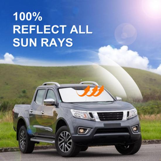 For 2022-2025 Nissan Frontier Cab Windshield Sun Shade Foldable UV Block Cover