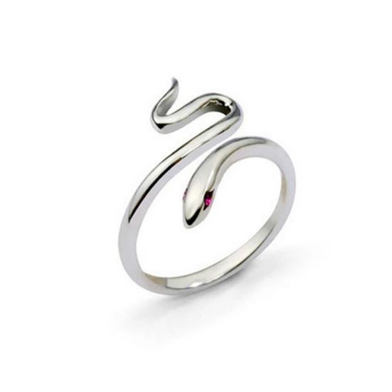 Modischer Schlangenform-Öffnungs-Fingerring, verstellbar, für Damen, Schmuck, Party-Geschenk