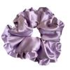 Oversized Korean Ballet-Style Satin Hair Tie with Ruffled Edges - Elegant and Fashionable Bun Accessory