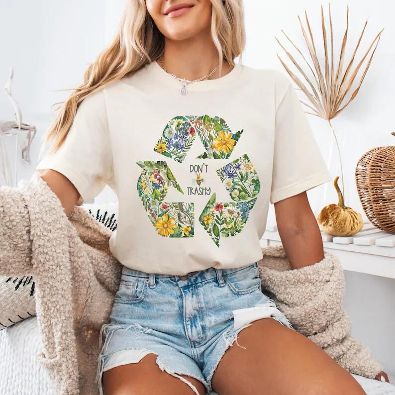 

Earth day shirt, don t be trashy shirt, earth day natural t-shirt Unisex T-Shirt XXXXL