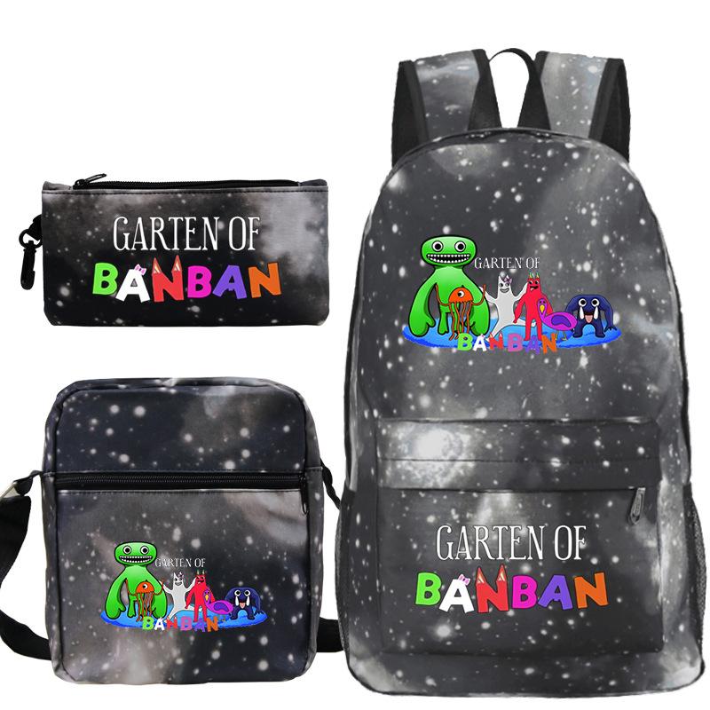 Spotted Garden Primary School Bag Shoulder Bag Pencil Bag Three-piece Set