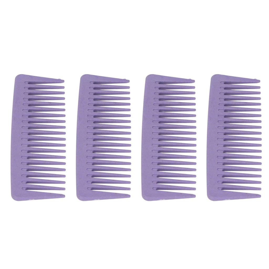 10PCS Wide Tooth Comb Detangling Ergonomic Handle Portable Hair Care Comb for for Curly Wet Long