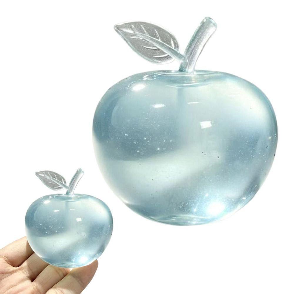 Soft Clear Jelly Squishy Ball Blue Maltose Squishy Toy Ball Quick-rebound Squeeze Toy  Office