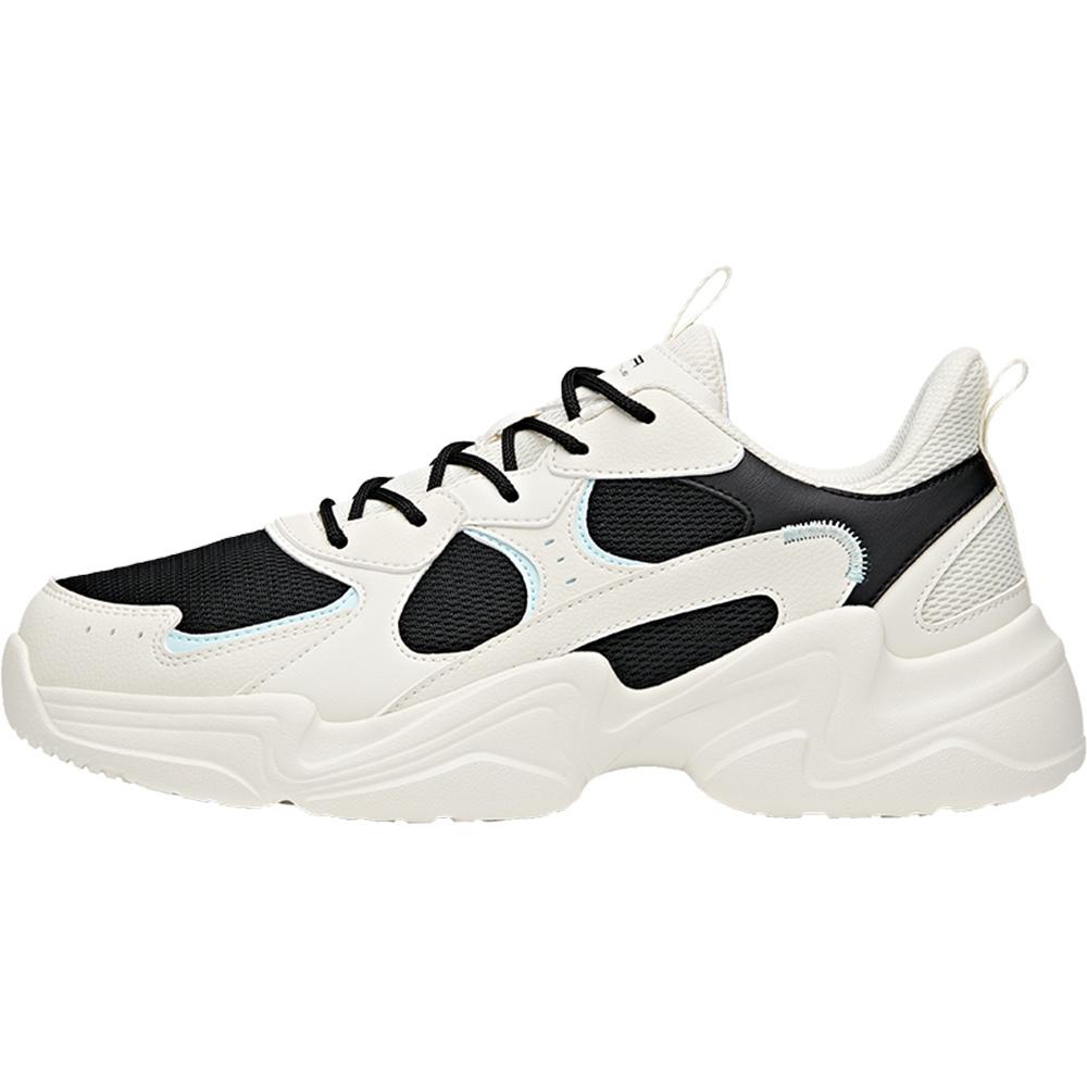 ANTA Classic Daddy Sneakers  White Black  Men s 111938822R-8 EU 39