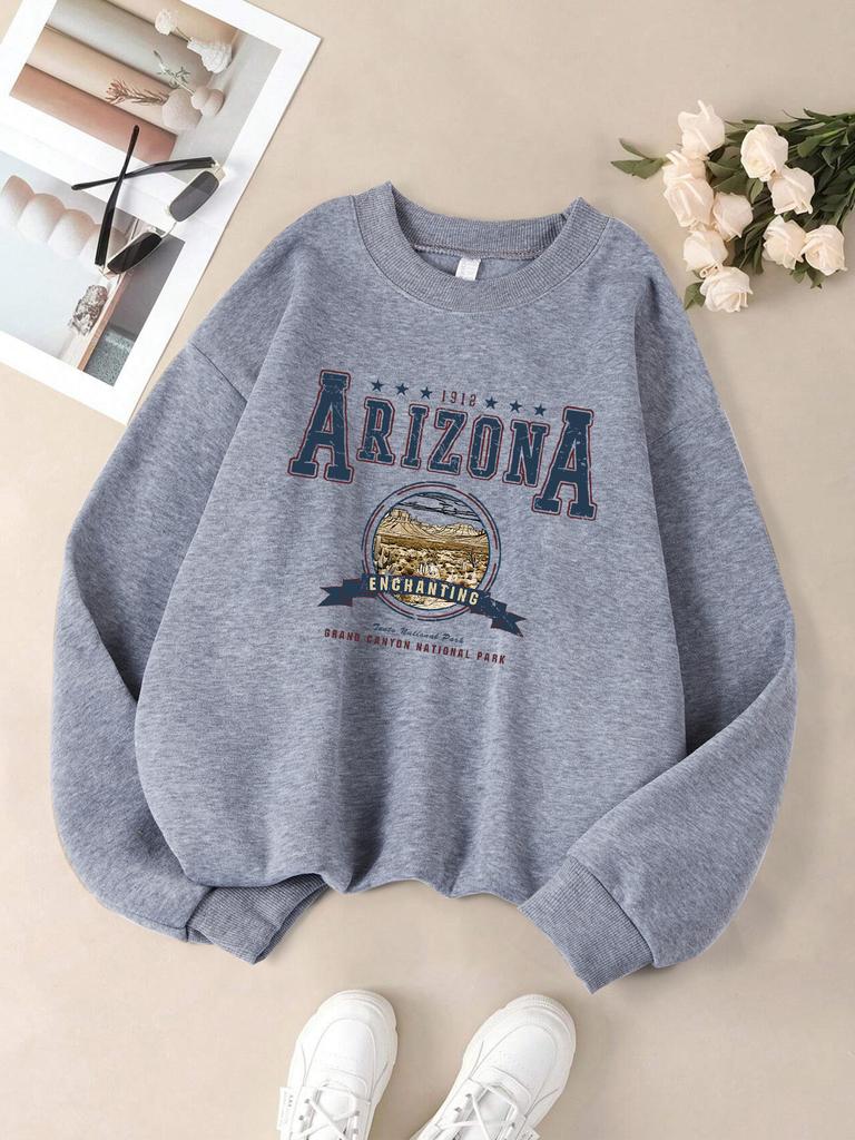 Damskie bluzy dresowe casualowe z nadrukami literowymi Chicago USA, pulower modny z okrągłym dekoltem, oversize, hoodie z polaru, ciepłe ubrania jesienne dla kobiet