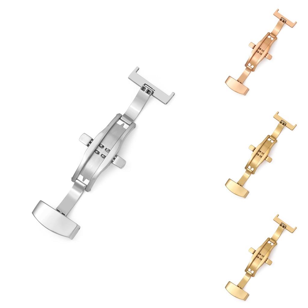 Premium Gold Edelstahl Uhrenschließe Schmetterlingsschließe Hochglanzpoliertes Finish