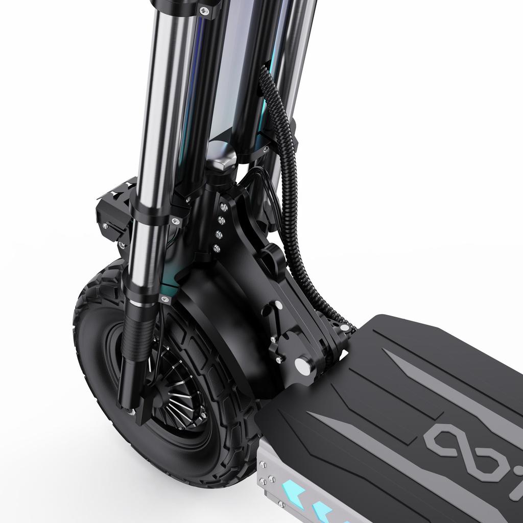 Electric Scooter OOTD 13" 3000Wx2 Dual Motor 60V 31.2AH Max Range 100Km Load 150Kg Black T90