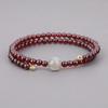January Good Luck Power Stone Bracelet Bangle for Women [Koai] Garnet, Birthstone, Labradorite, Success, Amulet,