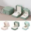Portable Leather Jewelry Organizer PU Leather Bracele Storage Case  Gift Packaging