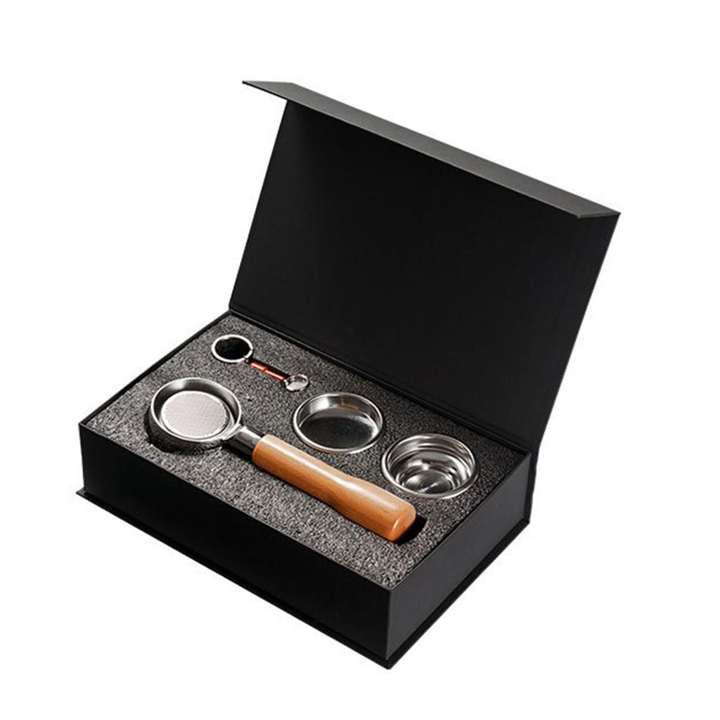 58MM Stainless Steel Double Ear Coffee Machine Handle Bottomless Filter Portafilter Universal E61 Espresso Coffee Tools