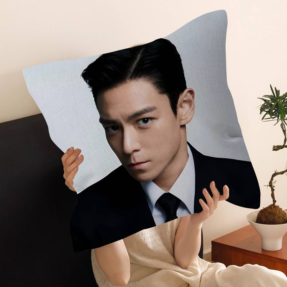 Korean Celebrity Singer T-TOP Pillow Cover Sofa Cushion Cover Home Room Decoration Children Gift