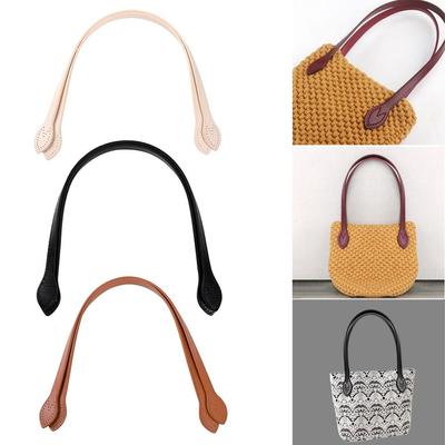 2Pcs PU Leather Bag Handle Shoulder Bag Strap Replacement Handbag Belt Straps DIY For DIY Women Handmade Bag Accessories