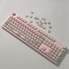 118 Tasten Pinkes Schwein Tastenkappen PBT Farbsublimation MOA Profil für Schalter Passend für 61/64/68/87/96/104/108 Tastatur Tastenkappen
