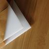 Milky White 3mm Acrylic Sheets - 1.24x2.46, Custom Cut & Polished