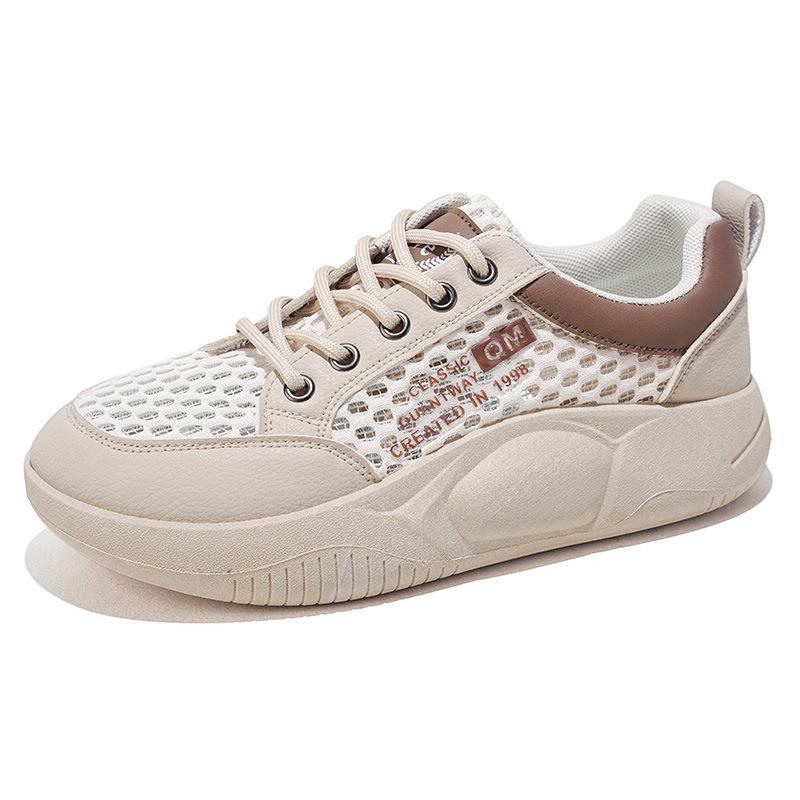 22 Summer Hollowed Out New Ins Student Mesh Breathable Heightening Casual Shoes Board Shoes