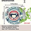 Dental Flat Round Metal Sign cm Rustic Wall Art Dentist Office Home Cafe Decor