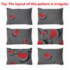 Simple 3-Piece Modern Heart-Shaped Pattern Matte Three Piece Fitted Sheet Set, Bedroom Printed Bed Cover Set, Bedding