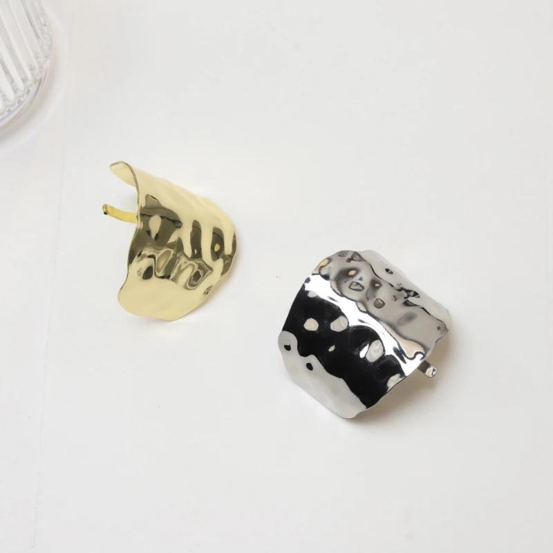 Koreanische Metall Unregelmäßige Konkav-Konvexen Lava Einsatz Haarnadel für Frauen Retro Hochwertige Pferdeschwanz Halter Haarnadel Kopfschmuck