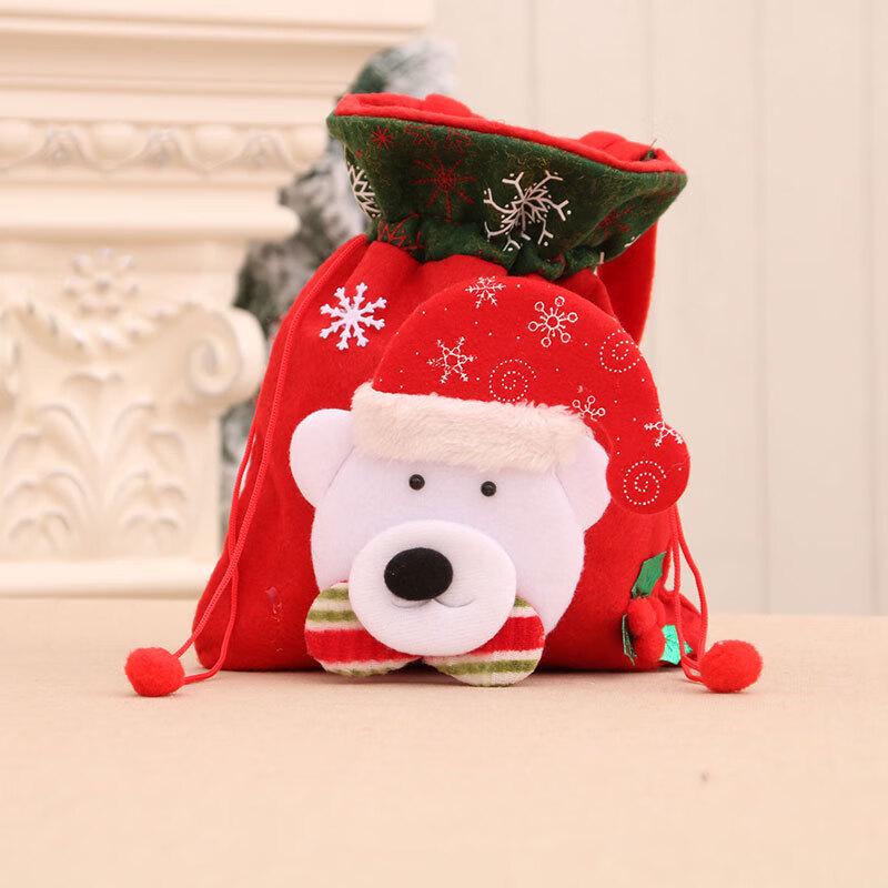 Christmas Drawstring Apple Gift Bag