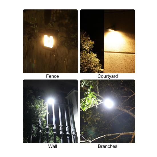 Solar-Bewegungssensor-Wandleuchte Energiesparende wiederaufladbare Solarlampe Wasserdichte Clip-On-Außenleuchte für Garten Terrasse Weg