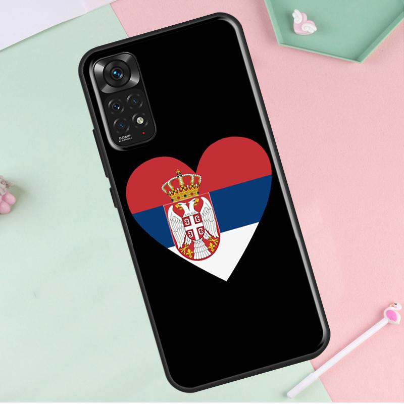 

Крутой флаг Сербии для Redmi Note 12 Pro Plus чехол для Redmi Note 10 8 9 11 Pro 12S 11S 10S 9S 9C 10C 12C чехол Redmi Note 10 Pro