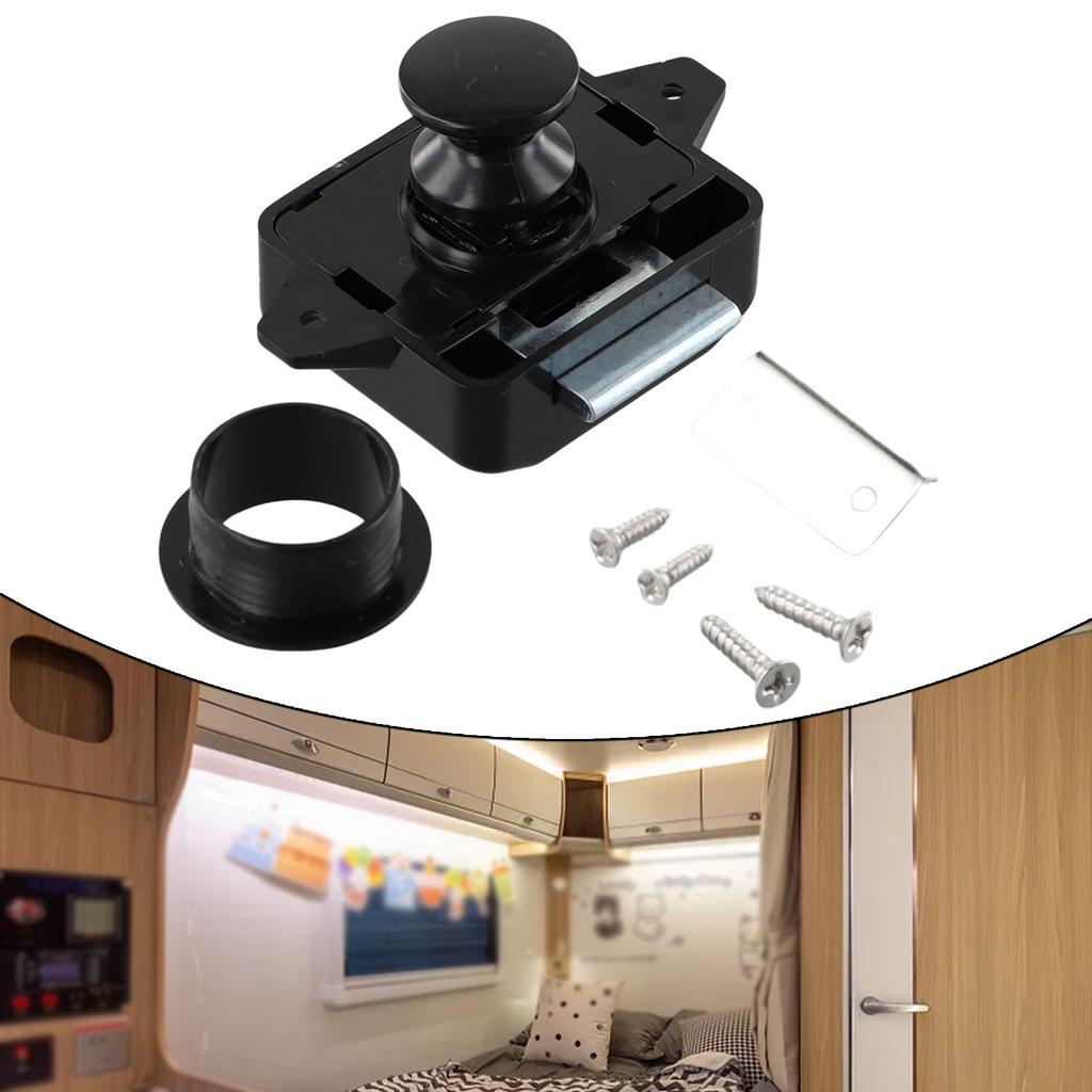 Nowy Zamek Zatrzaskowy Zamykany na Przycisk Części Zamienne do Zatrzasku Akcesoria Zamienne do Przycisku Naciskowego Szafka ze Stopu Cynku Kamper Przyczepa Kampingowa Drzwi