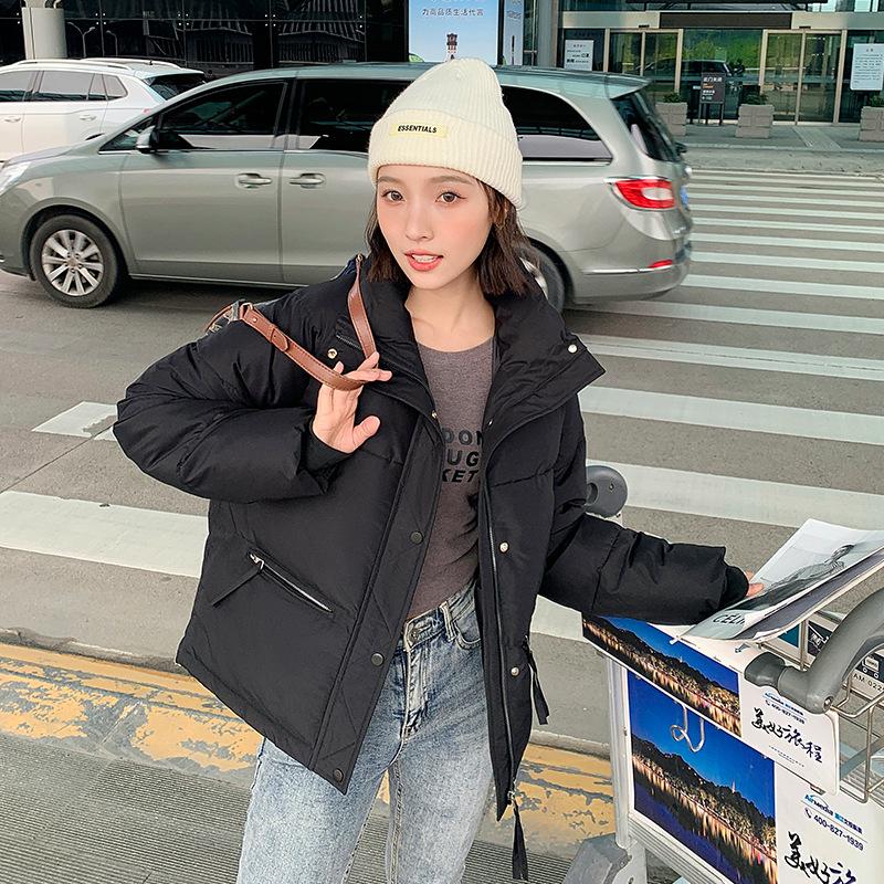 New short thickened down  clothes for women's small casual loose  clothes jacket winter