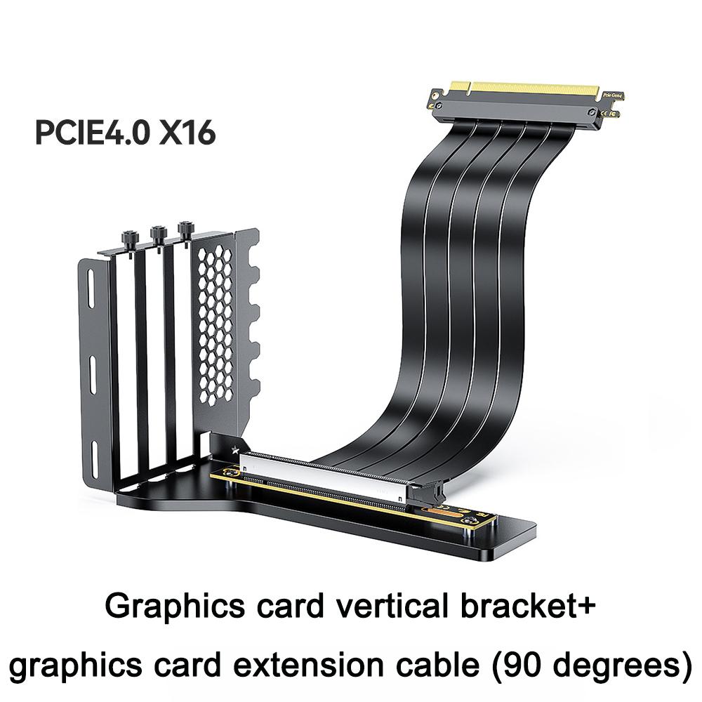 PCIE 3.0 4.0 x16 Universal Vertical GPU Holder Kit Riser ATX Matx Case VGA Graphics Card Steering Bracket Support