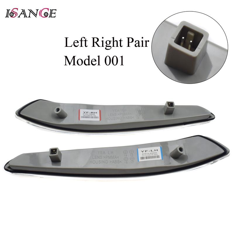 Side Mirror Turn Signal Light Lamp Left Right LH RH For Hyundai Sonata 2011 2012 2013 2014 2.0L 2.4L 3.3L & i45 2009 2010 2011