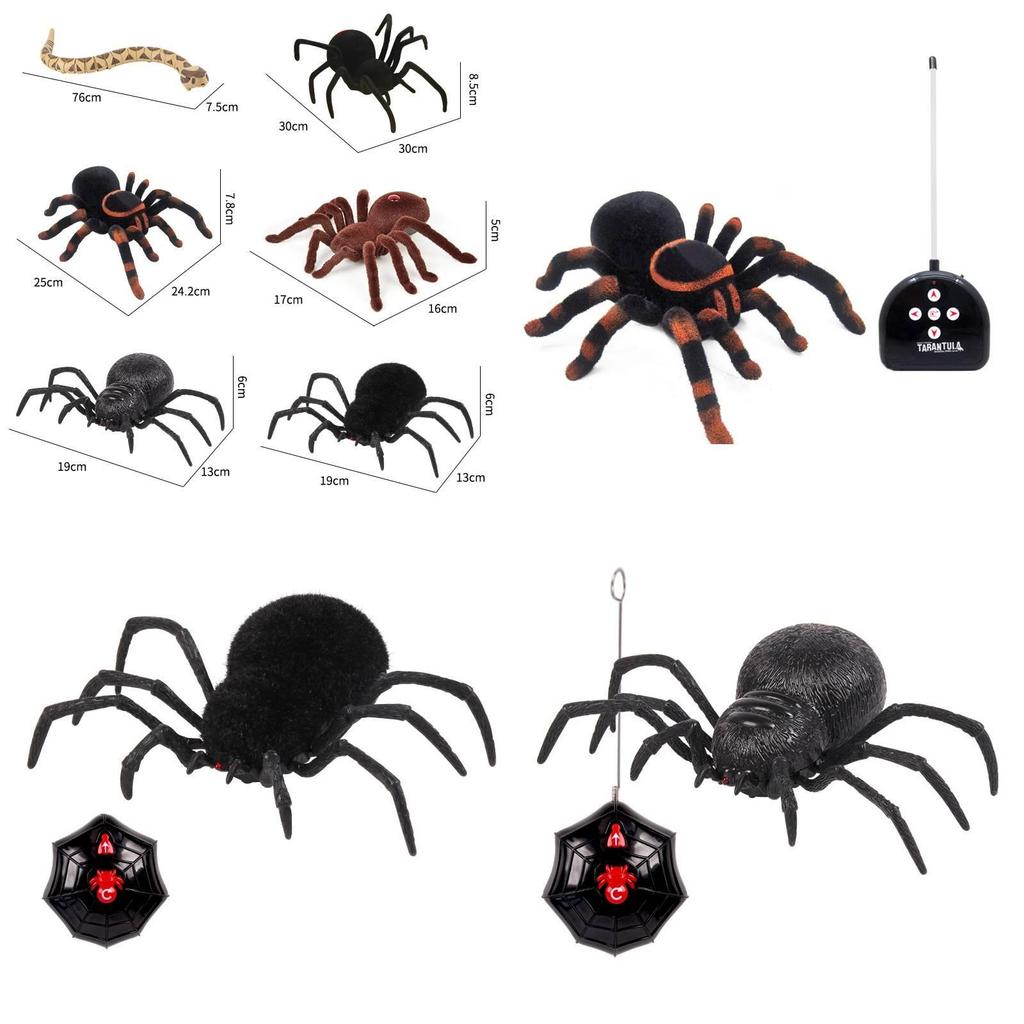 Remote Control Spider Toy With Plastic Material For Kids Age 7 To 14