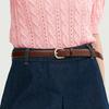 [11th]BAENGNOKDAM Leather belt (Ivory/Burgundy/Navy/Beige/Black/Brown/Chocolate)