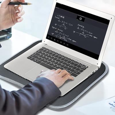 Support pour ordinateur portable pour ordinateurs portables 13-15 pouces Table portable pliante pour ordinateur portable avec poignée de transport Coussin doux Oreiller Support de genoux multifonctionnel