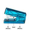 Transparent Stapler and 640pcs 24/6 Staples Set Mini Size Contract Color Binder Office Binding Tools Supplies
