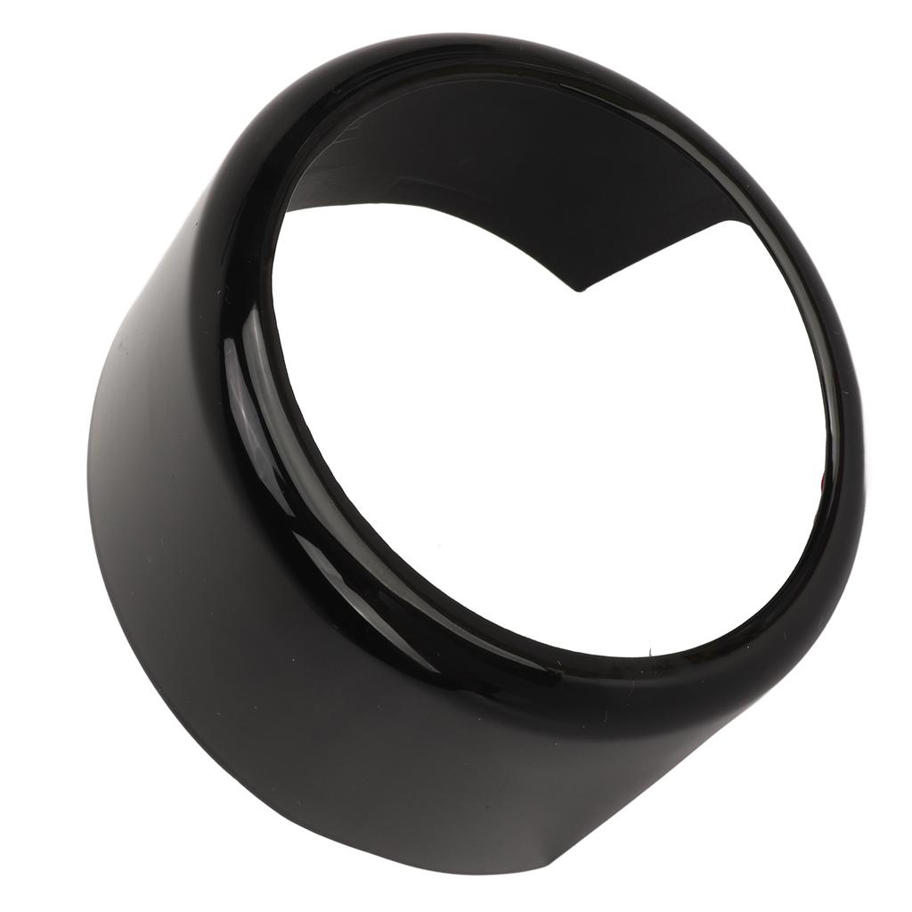 Front Grille Emblem Logo Ring Glossy Black Exterior Badge Decoration Cover Trim Stickers Replacement For Alfa Romeo