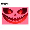 Luminous Bathroom Wall Art Glow In The Dark Sticker, Self-adhesive Ghost Face Shape Decals, Decorative Stickers for Toilets Halloween Waterproof