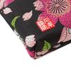 Senshishuin Nishijin Brocade Pouch with Black Love Cherry Blossom Design (Lined) (Small)