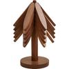 Walnut Color Bamboo Placemat Anti-Scald Insulated Pad for Dining Table - Heat-Resistant Coaster Ornament