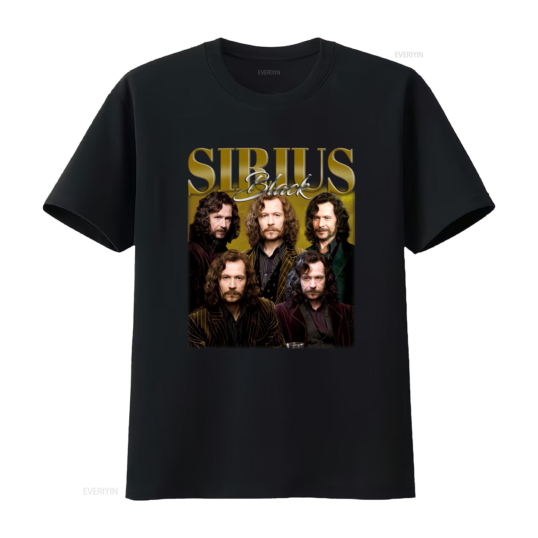 

Sirius Black T Shirt Hip Hop Retro 90s Trendy Bootleg Fans Design vintage Washed Stylish Comfortable fashion Breathable homme 4XL