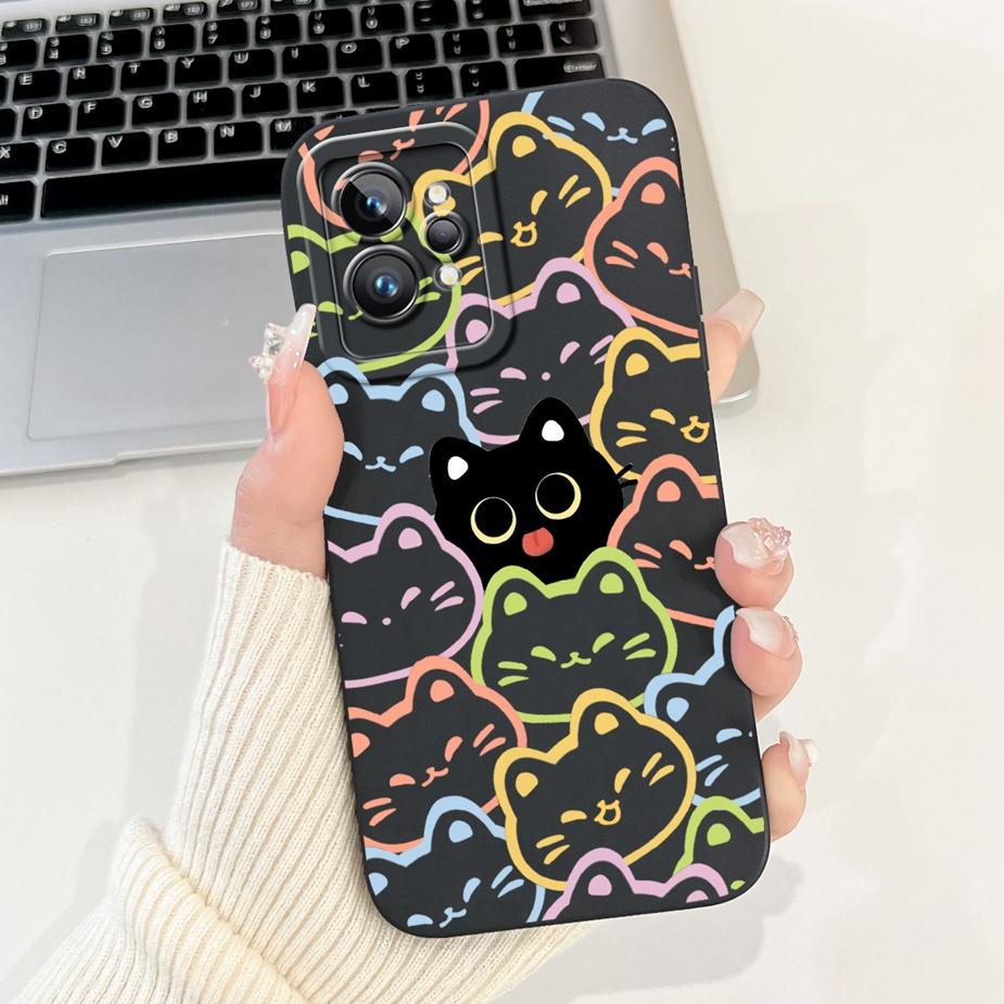For Realme GT2 Pro Case RMX3301 Cute Fashion Cartoon Cover Shockproof Phone Case For Realme GT 2 Pro RealmeGT2 RMX3310 Soft Bags