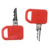 10Pcs Red Keys  Excavator Excavator Replacement Key  For Pack Cart Loader